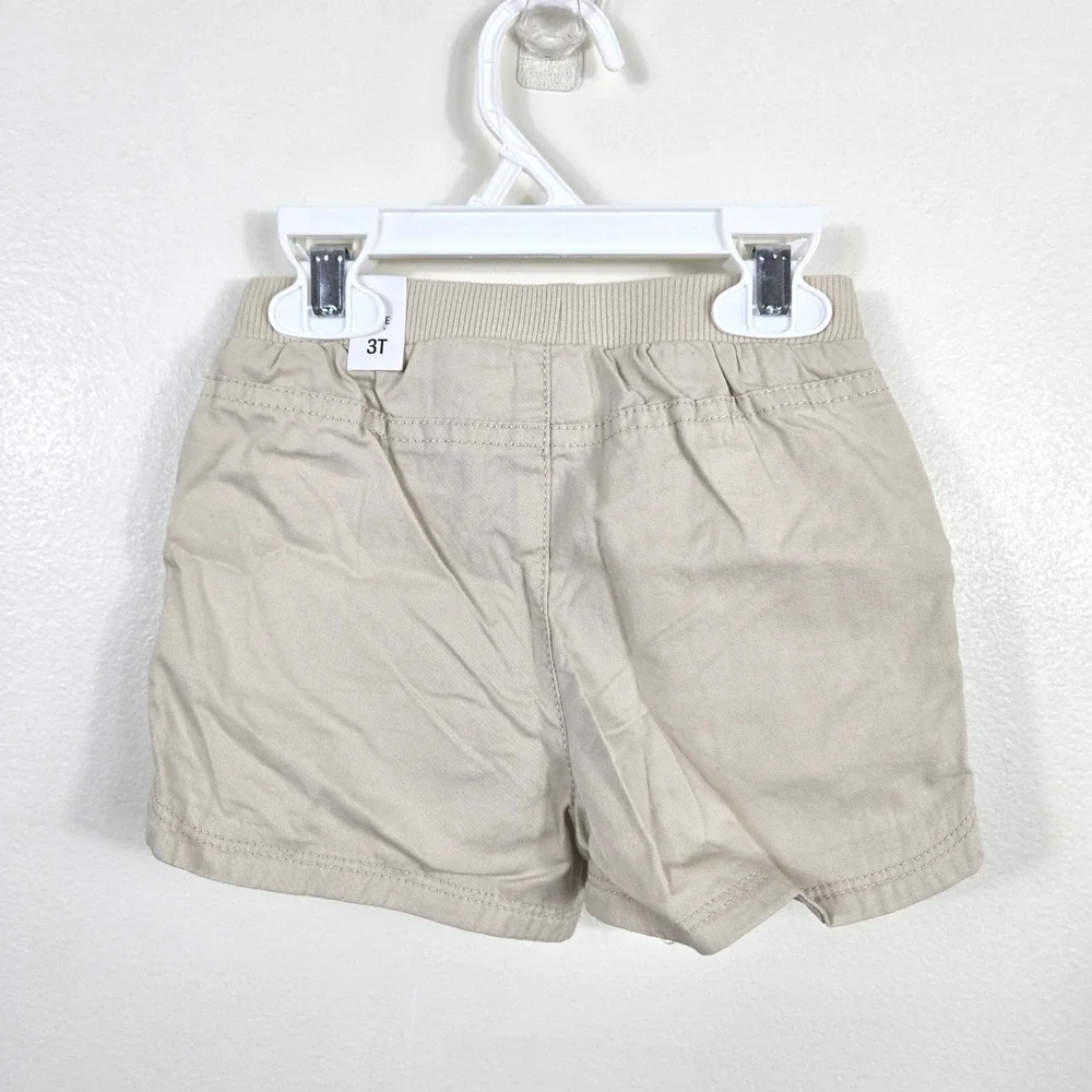 Childrens Place Girl Beige Neutral Summer Preppy Safari Shorts 3T NEW Minimalist